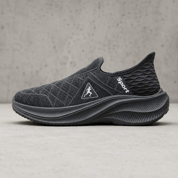 laceless, knitted slip-on sports sneaker